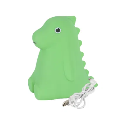 Lampada da notte per bambini, regalo per bambini, dinosauro sdraiato, luci a LED natalizie, luce notturna in silicone per camera